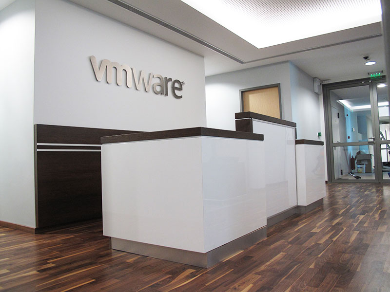 VMware reception desk
